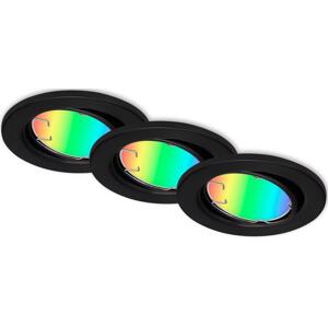 Briloner Briloner 7373-035 - SADA 3x LED RGB Stm. podhledové svítidlo LED/4,9W/230V + DO