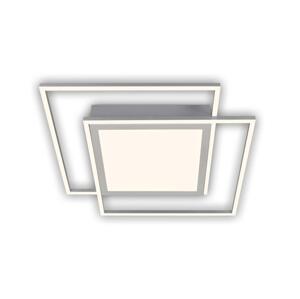 Brilo - LED Stropní svítidlo 2xLED/16W/230V + LED/19W 51,5x51,5 cm matný chrom 3740-019