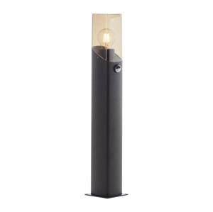 Brilliant Brilliant - Venkovní lampa se senzorem MINOU 1xE27/10W/230V IP44 černá/kouřová