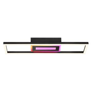 Brilliant-LED RGBW Stm stropní svítidlo BESSON LED/20W/230V 3000-6500K černá+ DO G81175/06