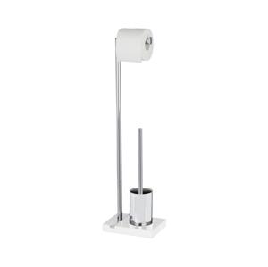 Wenko WENKO 20486100 - WC štětka NOBLE 20x74 cm chrom/bílá