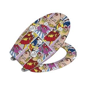 Wenko WENKO 22797100-WC sedátko POP-ART 45x38 cm pestrobarevná/stříbrná