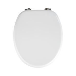 Wenko WENKO 154008100-WC sedátko VALENCIA 43x36 cm bílá/stříbrná