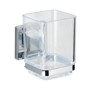 Wenko WENKO 22680100 -Kelímek VACUUM-LOC QUADRO ED 7,5x10 cm stříbrná/lesk. chrom/čirá