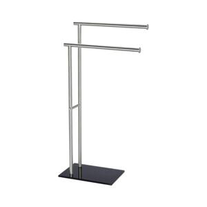 Wenko WENKO 20390100 - Stojan na ručníky LIMA 41x79 cm nerez/satin/černá