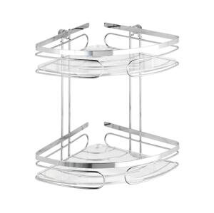 Wenko WENKO 20412100-Rohový regál PREMIUM EDELSTAHL 26,5x27,5 cm nerez/stříbrná
