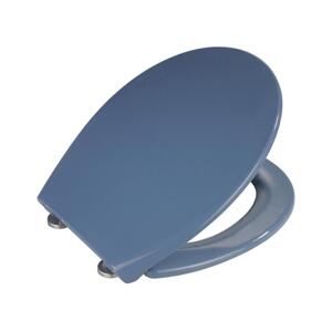 Wenko WENKO 22403100-WC sedátko SAMOS 44,5x37,5 cm modrá/stříbrná