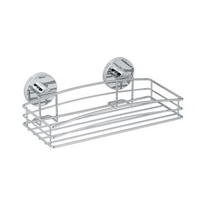 Wenko WENKO 20883100-Polička VACUUM-LOC RUND STAH 26x15,3 cm lesk. chrom