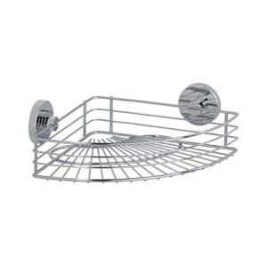 Wenko WENKO 20887100-Polička VACUUM-LOC RUND STAH 31x22,5 cm lesk. chrom