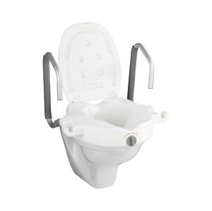 Wenko WENKO 20924100-Toaletní sedátko SECURA 55x47,5 cm bílá/stříbrná