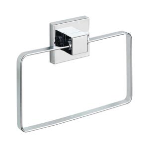Wenko WENKO 22689100-Držák ručníků VACUUM-LOC QUADRO ED 18,5x14 cm stříbrná/lesk.chrom