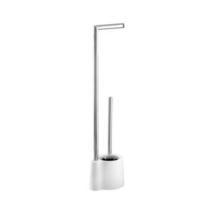 Wenko WENKO 22989100 - WC štětka AVOLA 13x70 cm nerez/bílá/stříbrná