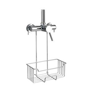 Wenko WENKO 23499100 - Sprchová polička MILO 25x36 cm nerez/stříbrná/čirá