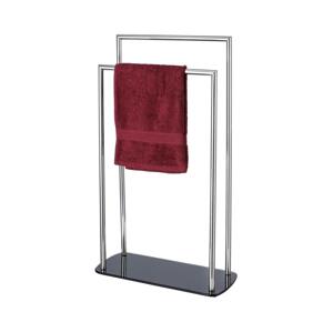 Wenko WENKO 24076800 - Držák ručníků RAVINA 48x80 cm nerez/stříbrná/černá