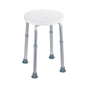 Wenko WENKO 1792921100-Stolička SECURA 45,5x45,5 cm bílá/stříbrná/šedá