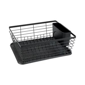 Wenko WENKO 54766100 - Odkapávač nádobí BLACK OUTDOOR KITCHEN 36x30 cm černá/černá