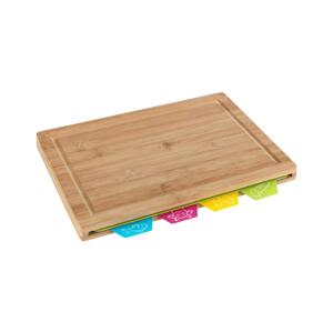 Wenko WENKO 53064100 - Prkénko 32,5x22,5 cm hnědá/pestrobarevná