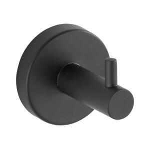Wenko WENKO 24232100-Háček BOSIO BLACK 5,5x5,5 cm nerez/stříbrná