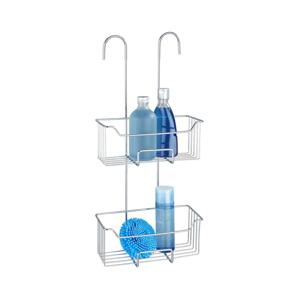 Wenko WENKO 24758100 - Sprchová police MILO 25x55 cm stříbrná/čirá