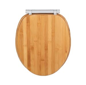 Wenko WENKO 25224100 - WC sedátko BAMBOUSA 34,5x40,5 cm hnědá/stříbrná