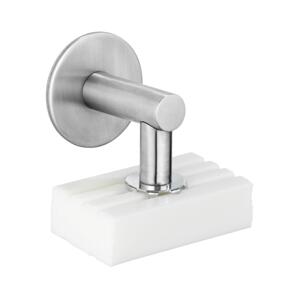 Wenko WENKO 24971100-Držák mýdla TURBO-LOC 4,5x7 cm stříbrná