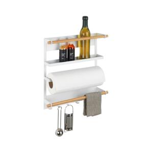 Wenko WENKO 54113100 - Organizér MAGNA 33x34 cm bílá/hnědá/černá