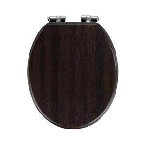 Wenko WENKO 22015100-WC sedátko WENGE 35,5x42,5 cm hnědá/stříbrná