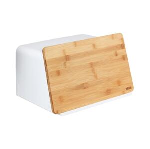 Wenko WENKO 54099100 - Chlebník KUBO 35x26,5 cm bílá/hnědá