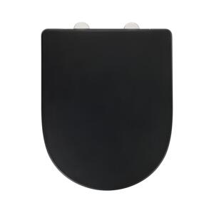 Wenko WENKO 24989100-WC sedátko EXCLUSIVE 36,5x45 cm černá/stříbrná