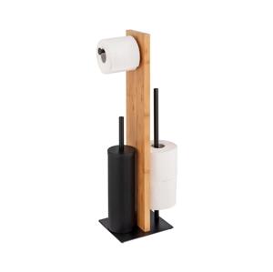Wenko WENKO 25376100 - WC set LESINA 18x69 cm hnědá/černá