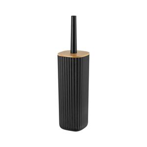 Wenko WENKO 25304100 - WC set ROTELLO 10x36 cm černá/hnědá