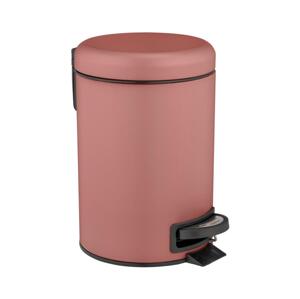 Wenko WENKO 25155100 - Koš na odpadky LEMAN 17x25 cm růžová/černá