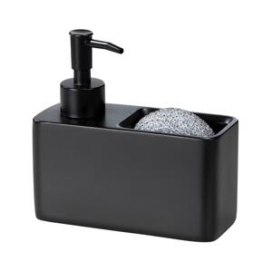 Wenko WENKO 55076100 - Dávkovač mýdla BLACK OUTDOOR KITCHEN 14,5x14,3 cm černá