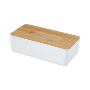 Wenko WENKO 25318100 - Kosmetický box ROTELLO 24x12,7 cm bílá/hnědá