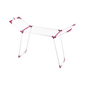 Wenko WENKO 3774021100 - Sušák prádla SUMMER DRY 153x76 cm bílá/růžová