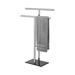Wenko WENKO 25389100 - Stojan na ručníky LAVA 50x81,5 cm nerez/stříbrná/černá