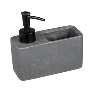 Wenko WENKO 54669100 - Dávkovač mýdla RESA 14,5x14,3 cm šedá/černá