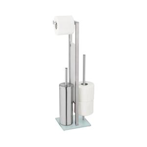 Wenko WENKO 25399100 - WC štětka RIVALTA 18x70 cm stříbrná/bílá/černá