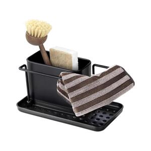 Wenko WENKO 55078100 - Organizér BLACK OUTDOOR KITCHEN 21x12 cm nerez/černá