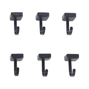 Wenko WENKO 71149800 - Háčky JET 2,2x3,9 cm černá/stříbrná