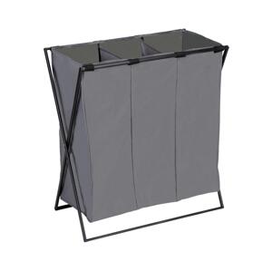 Wenko WENKO 71297800 - Koš na prádlo TRIO 69x76 cm šedá/černá