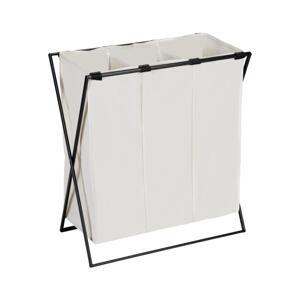 Wenko WENKO 71298800 - Koš na prádlo TRIO 69x76 cm krémová/černá