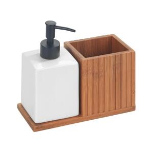 Wenko WENKO 54944100 - Dávkovač mýdla MERA 18,5x17 cm hnědá