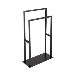 Wenko WENKO 26056100 - Stojan na ručníky RIVALTA 46x80 cm nerez/černá