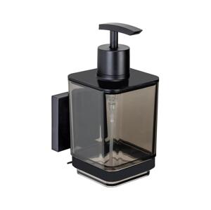 Wenko WENKO 71444800 - Dávkovač mýdla VACUUM-LOC QUADRO ED 7,5x16 cm černá