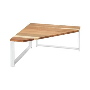 Wenko WENKO 53026100 - Polička LOUISA 30x30 cm bílá/hnědá