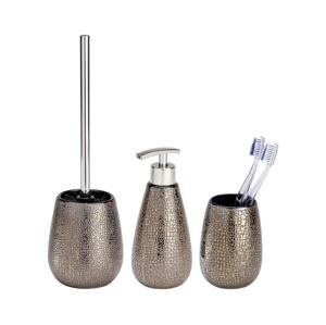 Wenko WENKO 69109800 - Koupelnový set MARRAKESH 12,5x41 cm hnědá