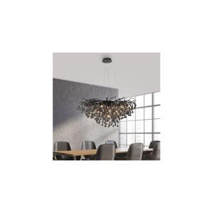 Paul Neuhaus Paul Neuhaus 2192-18 - Lustr na lanku ICICLE 10xG9/40W/230V 50x100 cm černá
