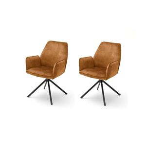 MC Akcent Jídelní židle NEXORO 2 ks oranžová 4027207171759