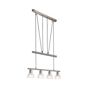LED Lustr na lanku DAYTONA 4xE14/5W/230V 3000K lesklý chrom